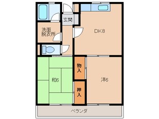 熊代マンションの物件間取画像